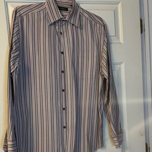 Joseph Abboud Multicolor Striped Button-Down Shirt